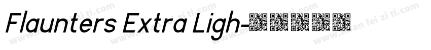 Flaunters Extra Ligh字体转换